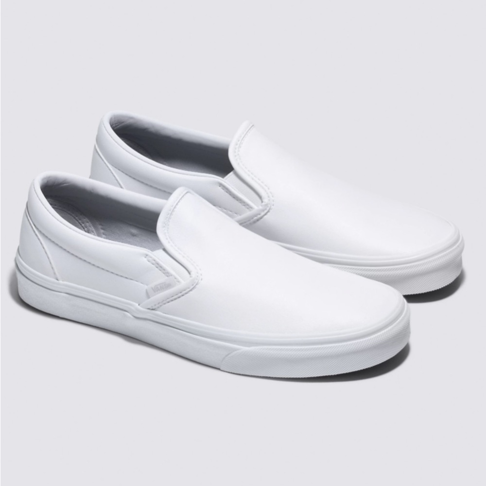 NWT Vans Slip-On Classic Tumble True White Women’s Size 8